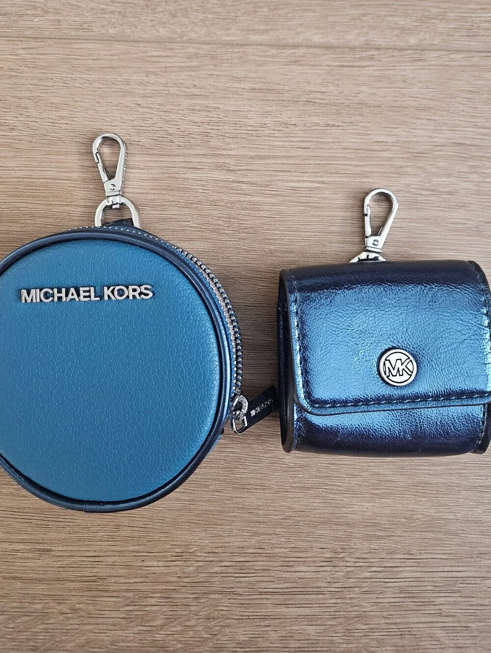 Blue Michael Kors Coin Purses